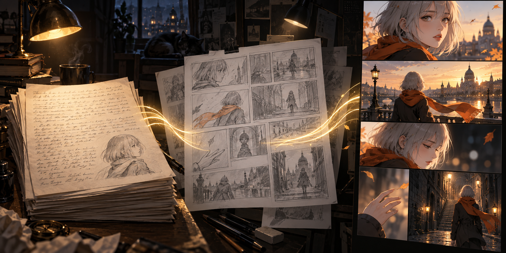 Story-to-comic workflow